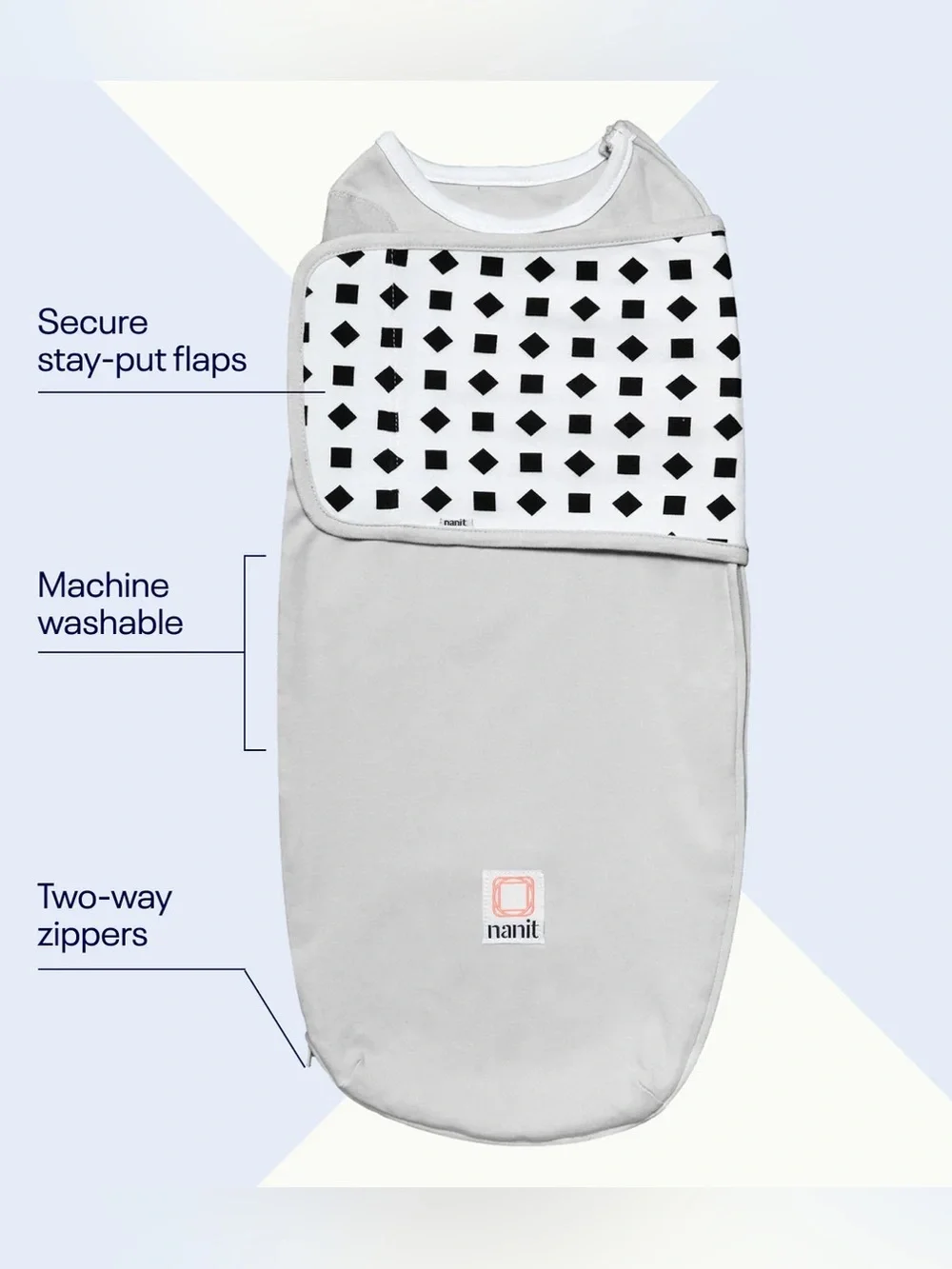 Nanit Breathing Wear Swaddle & Breathing Band Set | 0-3 Months | NEW!
